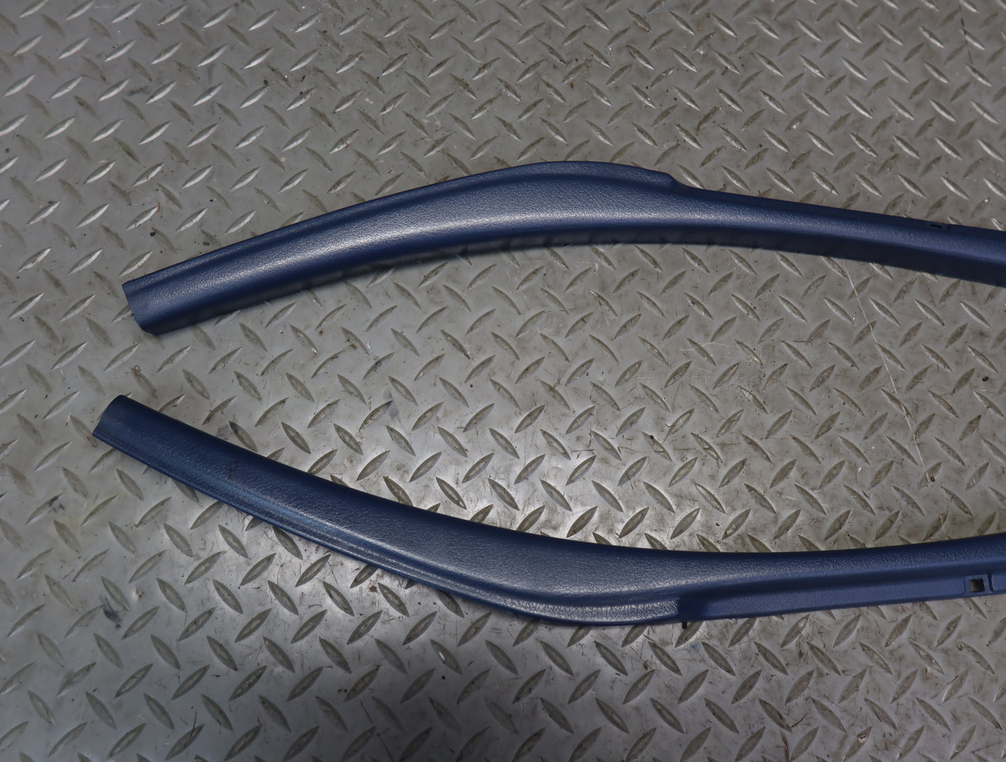 84-86 Nissan Z31 300ZX Set of 2 Left & Right B Pillar Trim Cover Panel Blue OEM