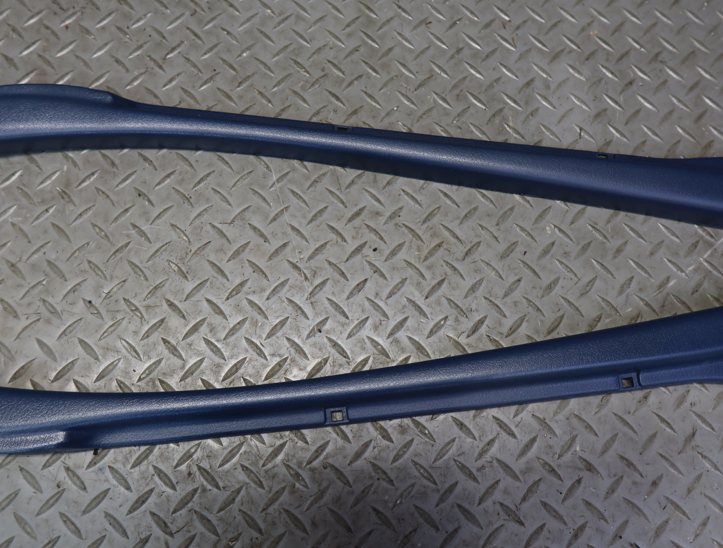 84-86 Nissan Z31 300ZX Set of 2 Left & Right B Pillar Trim Cover Panel Blue OEM