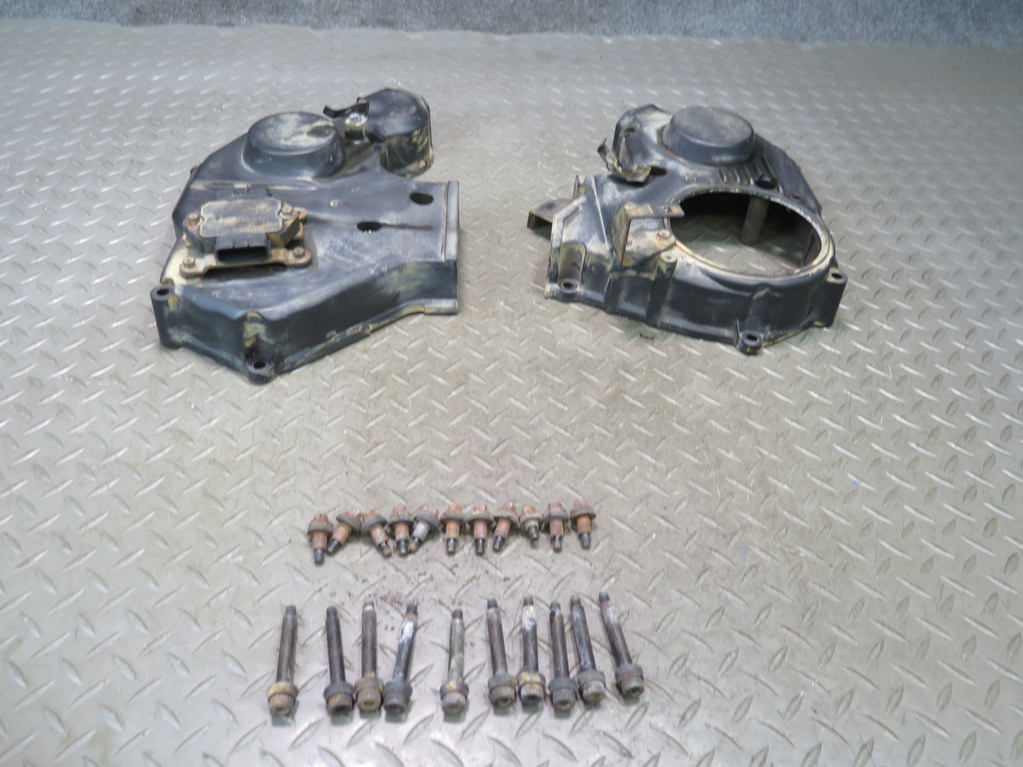 90-96 Nissan Z32 300ZX VG30DE NA Engine Upper Timing Belt Cover Panel Set OEM