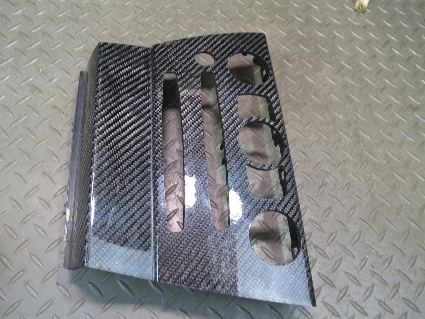 06-10 BMW E63 E64 M6 Dash Console Interior Carbon Fiber Trim Bezel Panel Set
