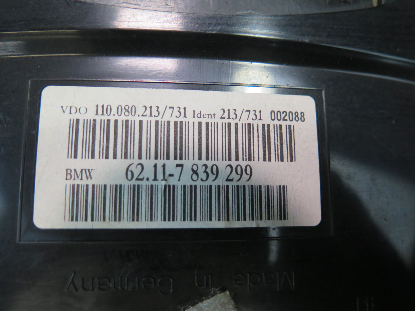 2006-2010 BMW E63 E64 M6 Instrument Cluster Gauge Speedometer 7839299