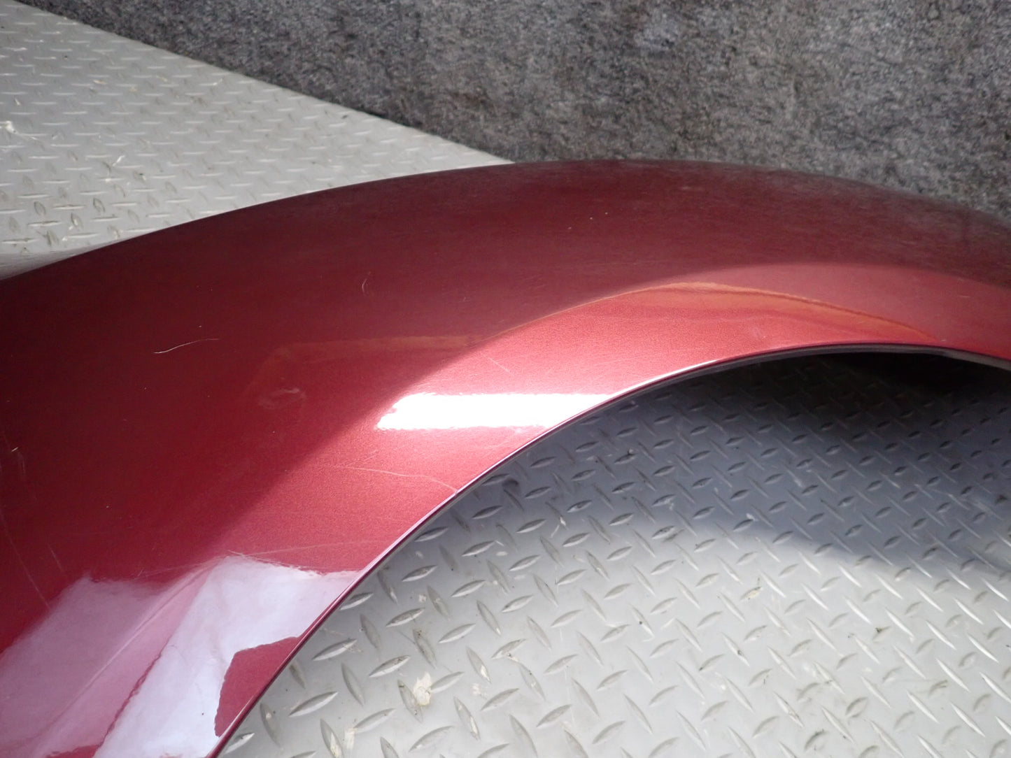 03-08 BMW E85 Z4 Rear Left Quarter Fender Shell Cover Panel Merlot RED OEM