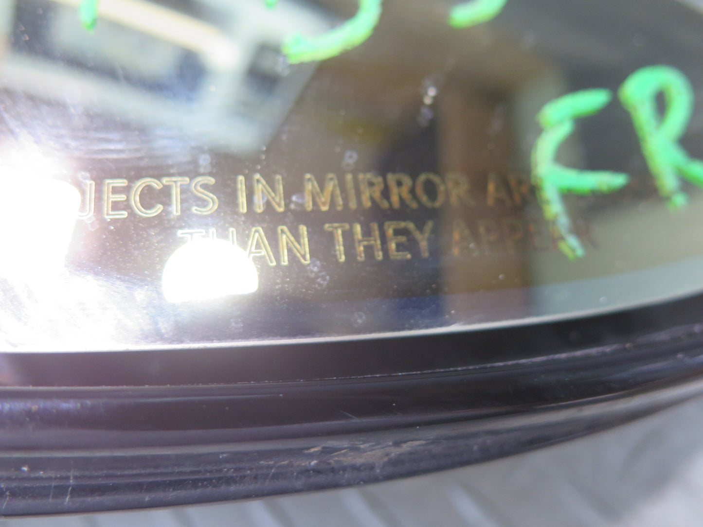 06-10 BMW E64 E63 M6 Right Auto Dim Side View Mirror Glass Discoloration