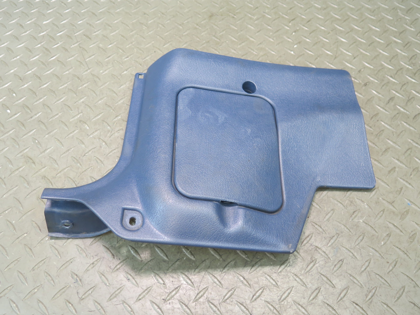 84-89 Nissan Z31 300ZX Front Left & Right Lower Kick Trim Cover Panel Blue OEM