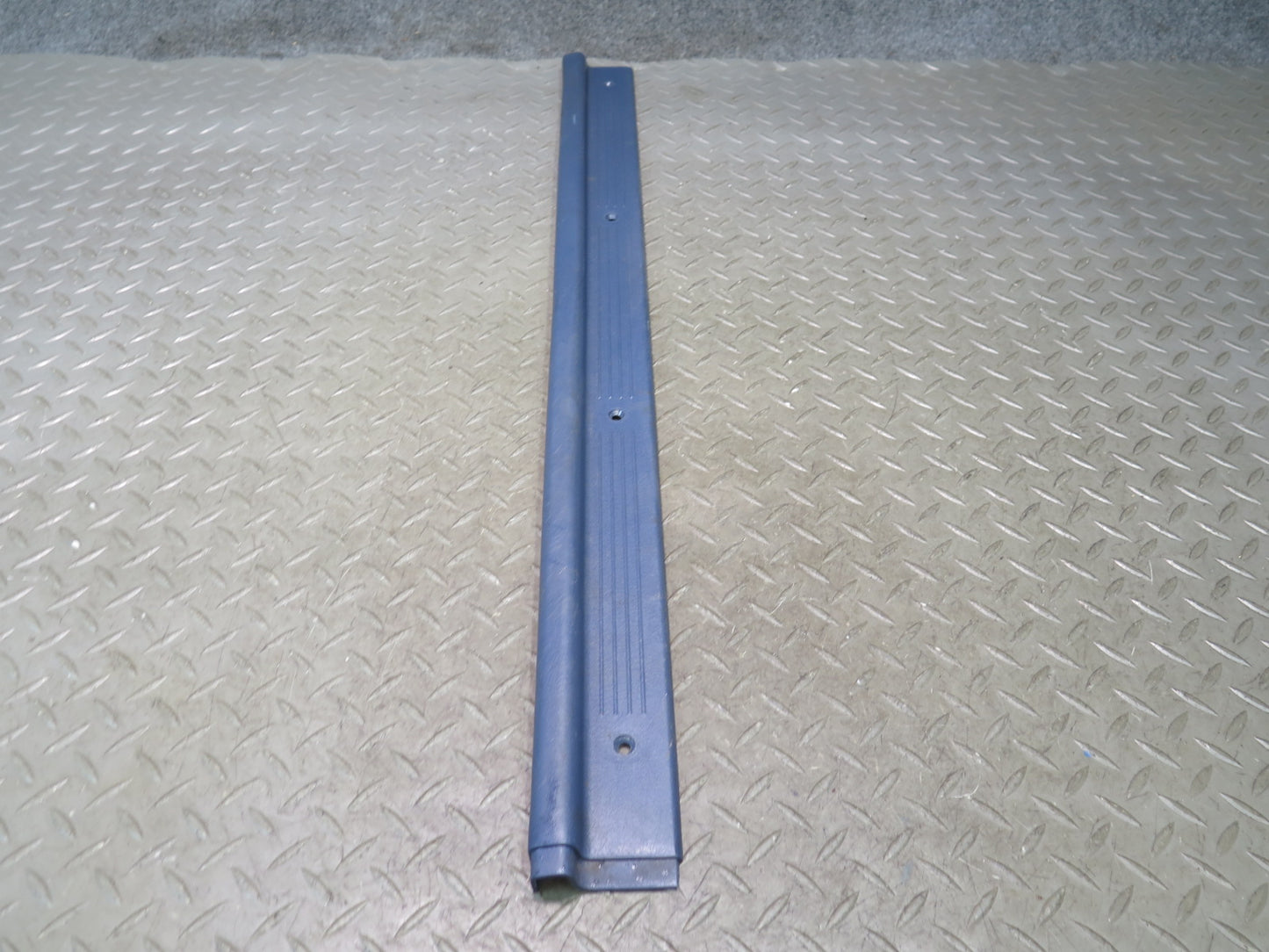 84-89 Nissan Z31 300ZX 2+0 Left & Right Door Scuff Sill Plate Trim Set Blue OEM