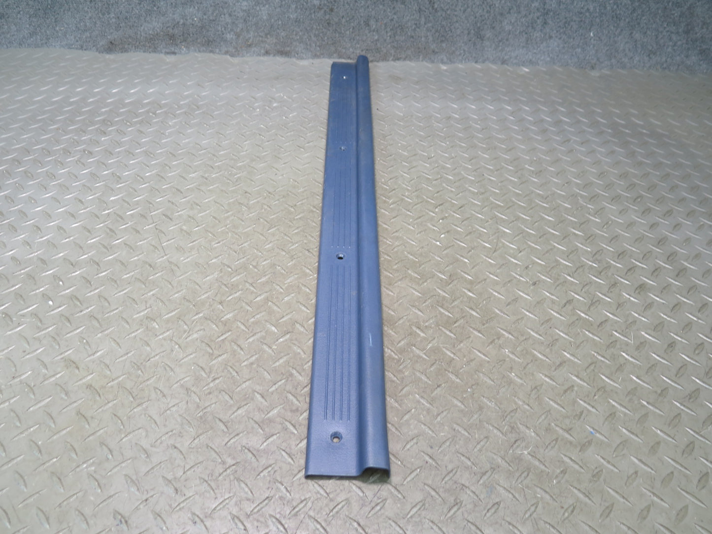 84-89 Nissan Z31 300ZX 2+0 Left & Right Door Scuff Sill Plate Trim Set Blue OEM