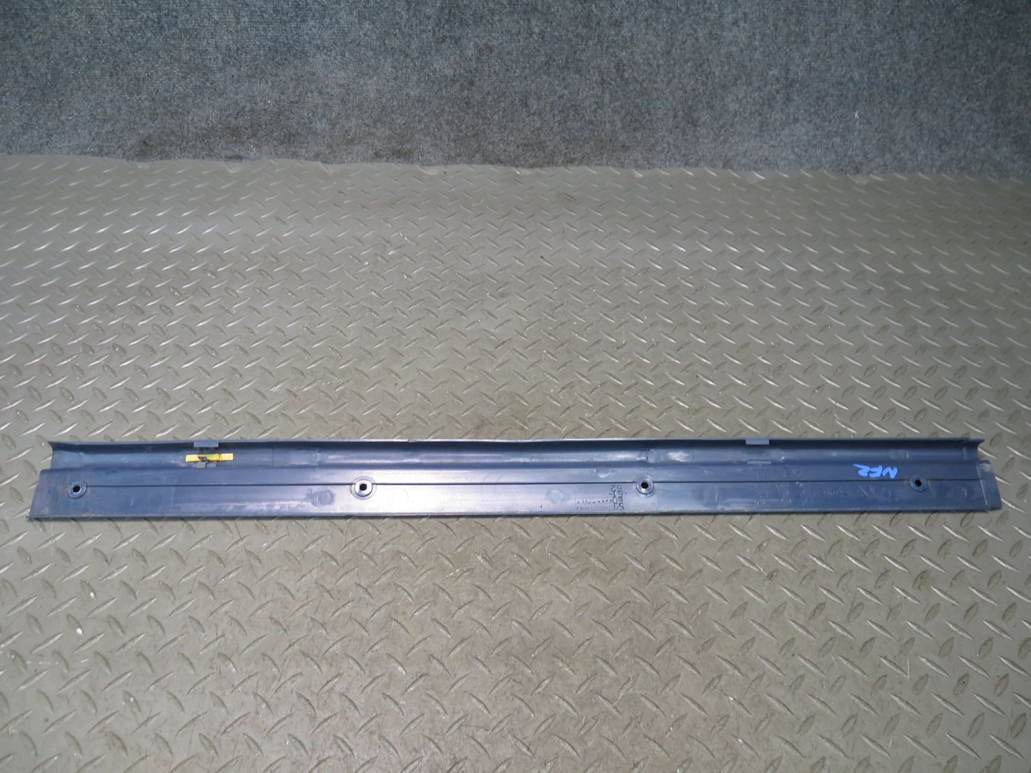84-89 Nissan Z31 300ZX 2+0 Left & Right Door Scuff Sill Plate Trim Set Blue OEM