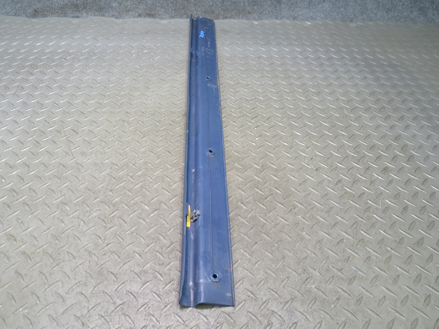 84-89 Nissan Z31 300ZX 2+0 Left & Right Door Scuff Sill Plate Trim Set Blue OEM