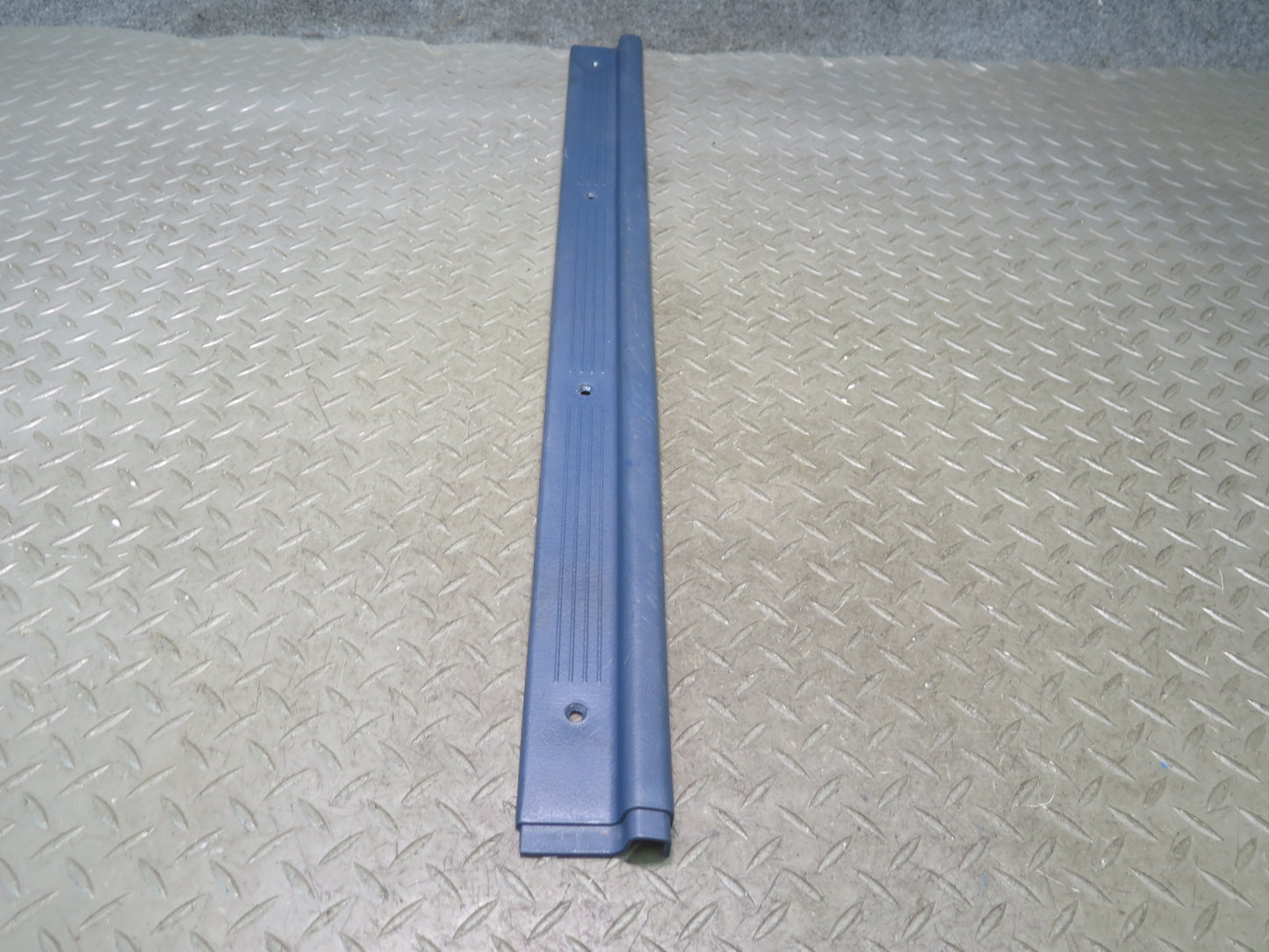 84-89 Nissan Z31 300ZX 2+0 Left & Right Door Scuff Sill Plate Trim Set Blue OEM