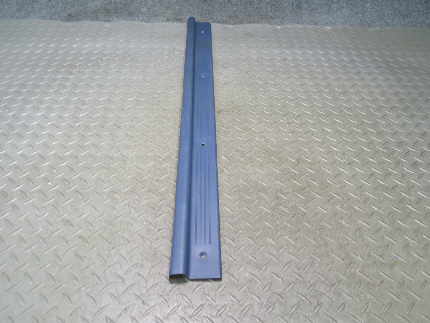 84-89 Nissan Z31 300ZX 2+0 Left & Right Door Scuff Sill Plate Trim Set Blue OEM