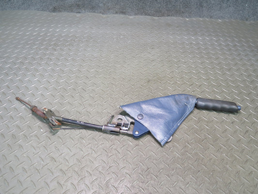 84-86 Nissan Z31 300ZX Emergency Parking Hand Brake Handle w Boot Cover Blue OEM