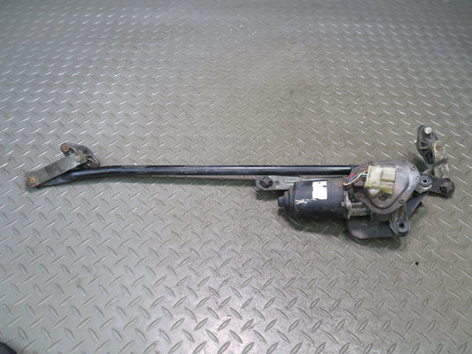 84-89 Nissan Z31 300ZX Windshield Wiper Transmission Linkage w Motor Set OEM