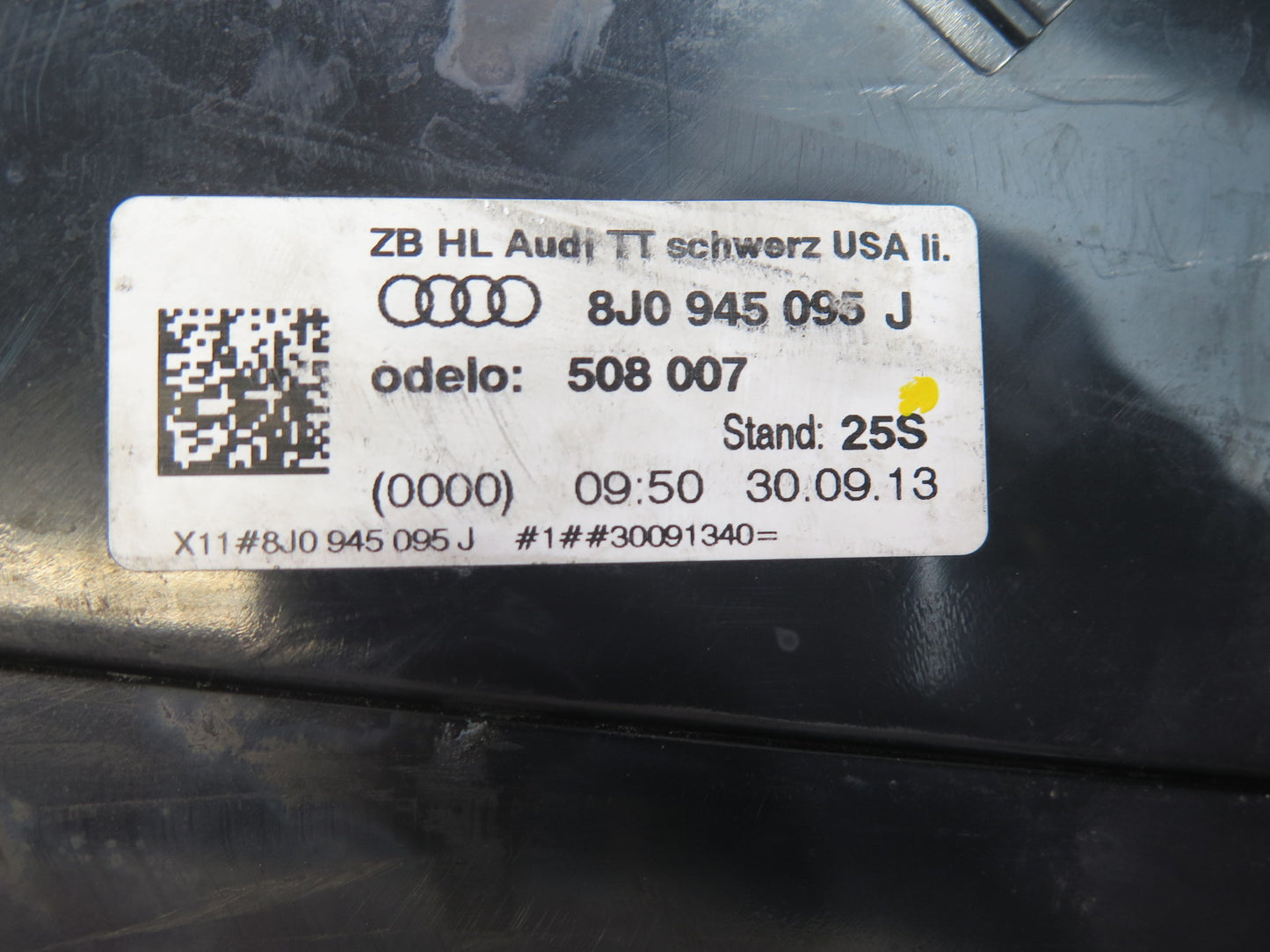 08-15 Audi TT S 8J Quattro Rear Left & Right Tail Light Brake Stop Lamp Set OEM