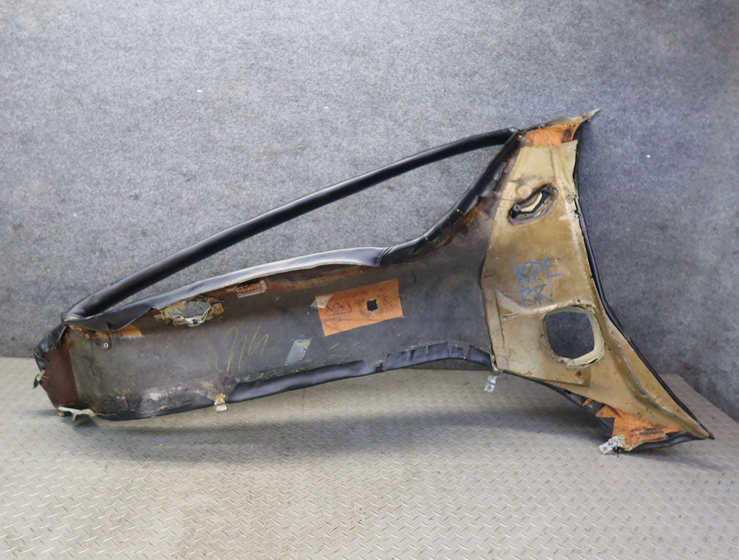 1984-1986 Porsche 928 S Rear Right Quarter Pillar Interior Trim Cover Panel