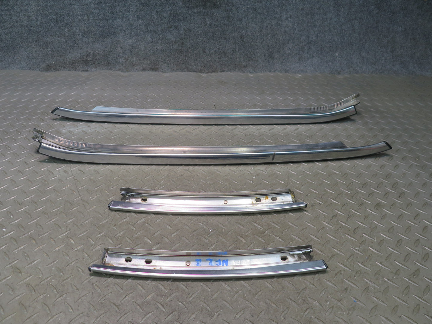 84-86 Nissan Z31 300ZX 2+0 A & B Pillar T-top Chrome Trim Cover Molding Set