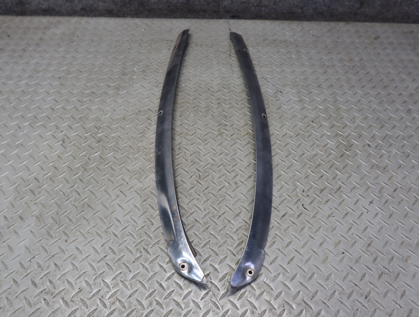 84-86 Nissan Z31 300ZX Front Windshield Chrome Trim Molding Cover Set OEM