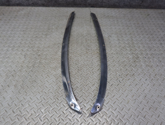 84-86 Nissan Z31 300ZX Front Windshield Chrome Trim Molding Cover Set OEM
