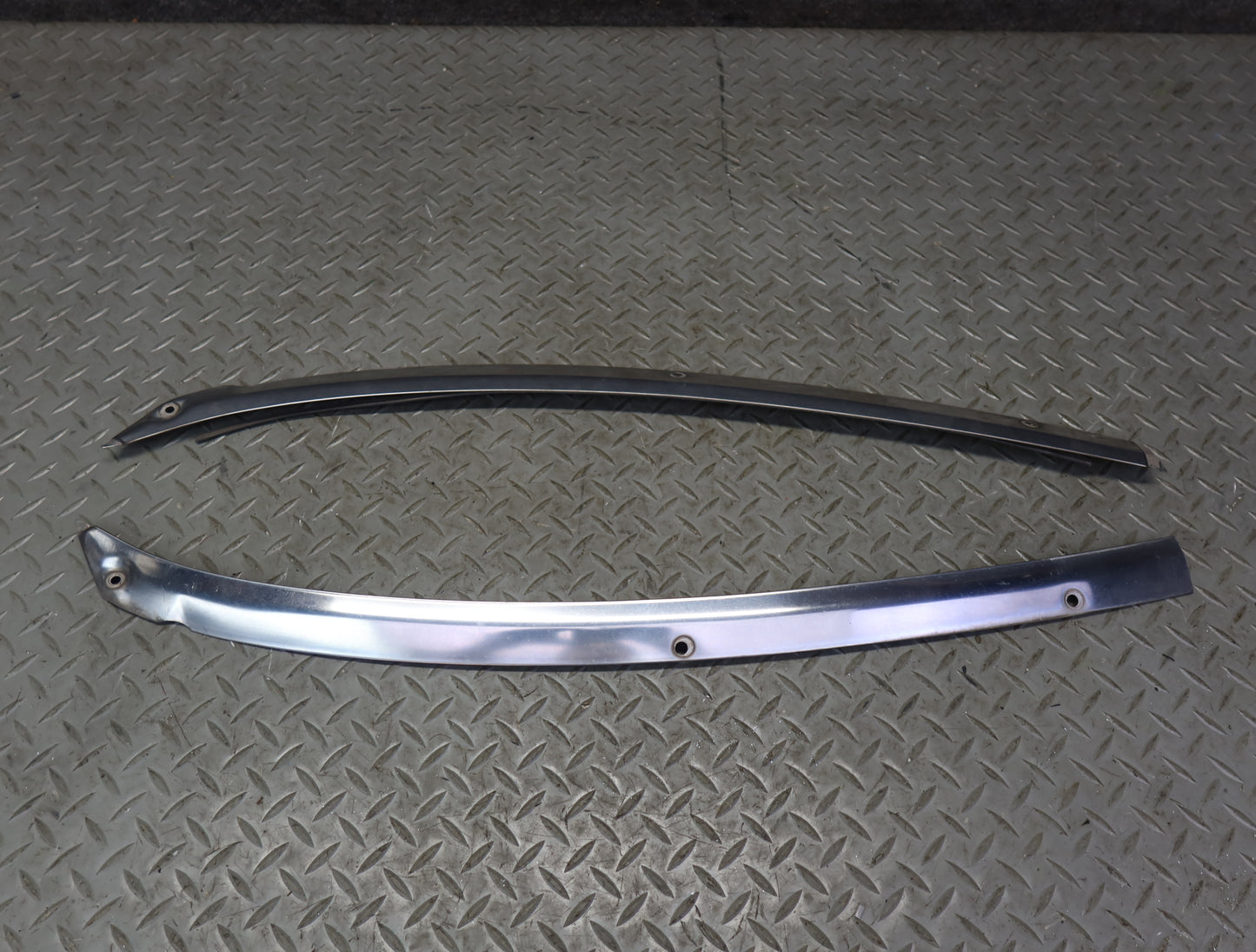 84-86 Nissan Z31 300ZX Front Windshield Chrome Trim Molding Cover Set OEM