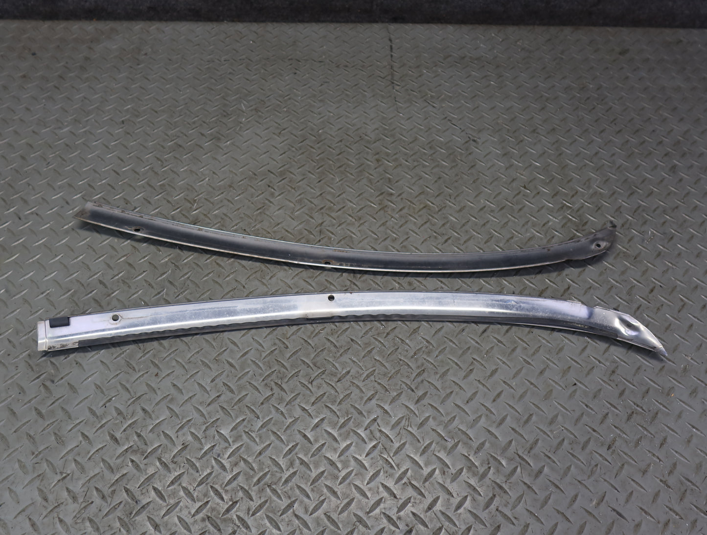 84-86 Nissan Z31 300ZX Front Windshield Chrome Trim Molding Cover Set OEM