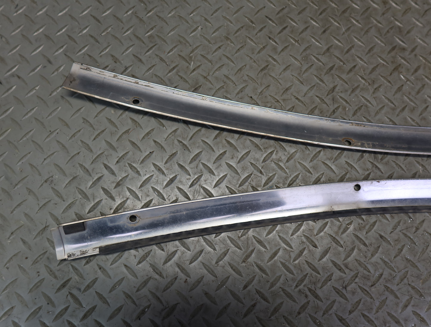 84-86 Nissan Z31 300ZX Front Windshield Chrome Trim Molding Cover Set OEM