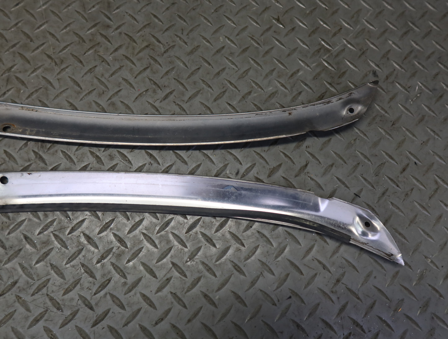 84-86 Nissan Z31 300ZX Front Windshield Chrome Trim Molding Cover Set OEM