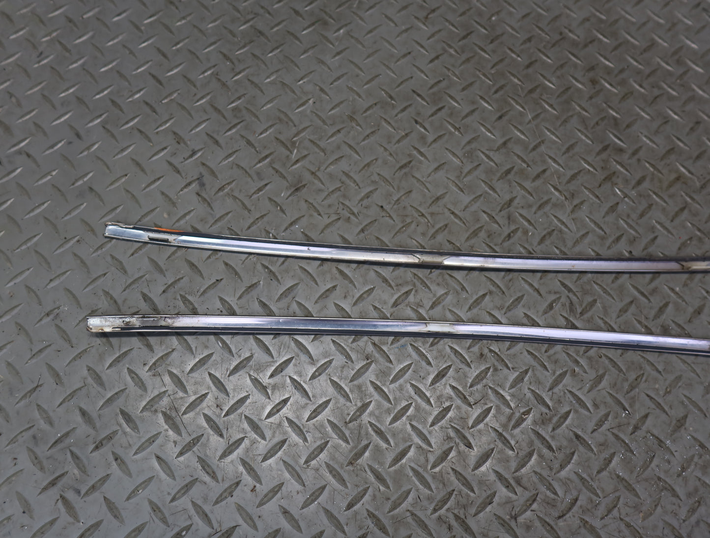 84-86 Nissan Z31 300ZX Front Windshield Chrome Trim Molding Cover Set OEM