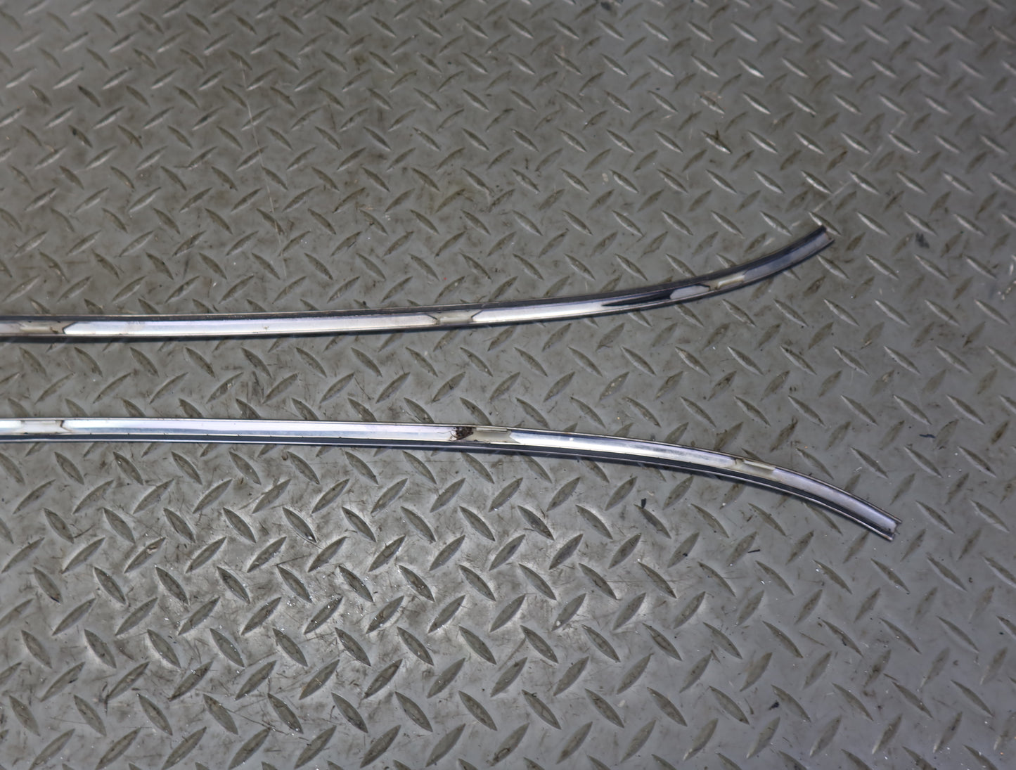 84-86 Nissan Z31 300ZX Front Windshield Chrome Trim Molding Cover Set OEM