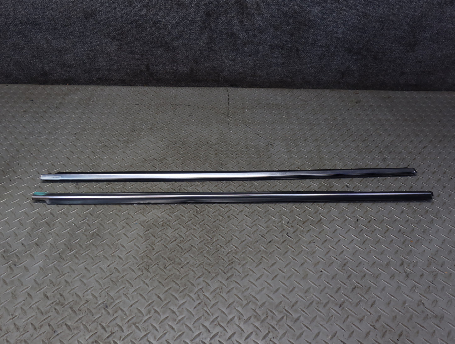 84-86 Nissan Z31 300ZX 2+0 Set of 2 Door Chrome Trim Molding Cover OEM