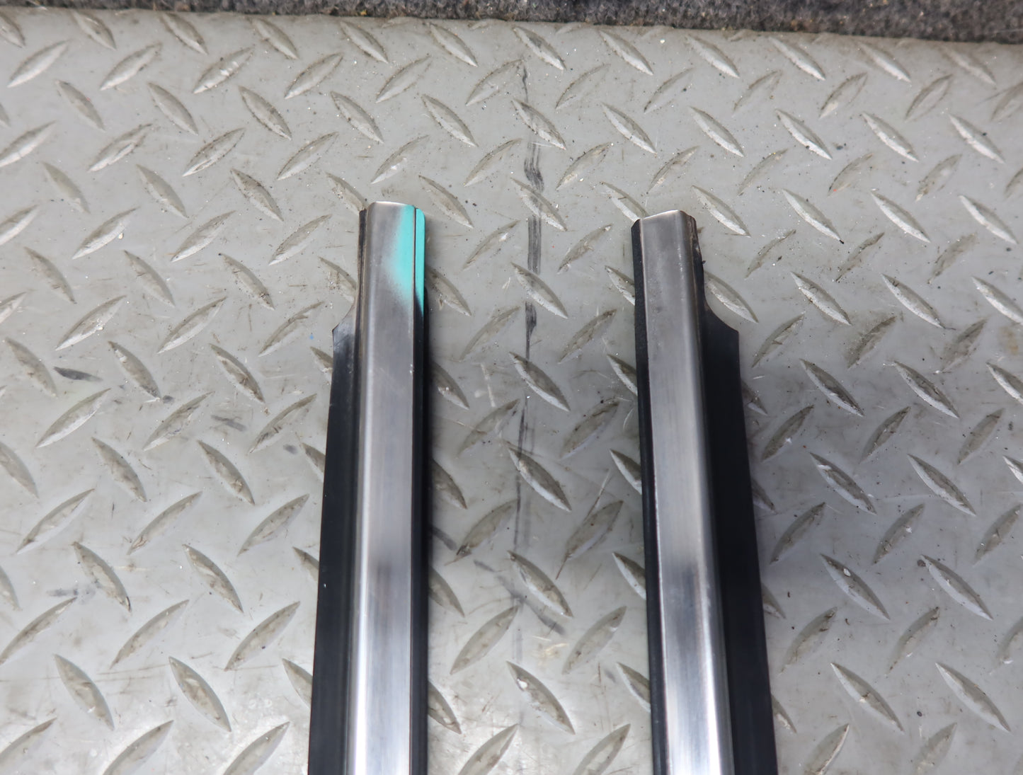 84-86 Nissan Z31 300ZX 2+0 Set of 2 Door Chrome Trim Molding Cover OEM