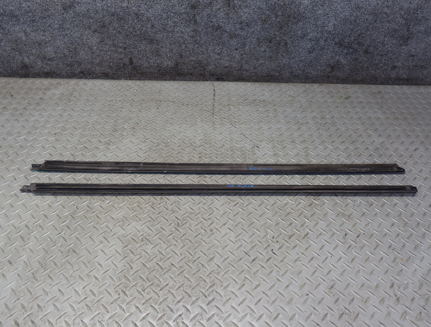 84-86 Nissan Z31 300ZX 2+0 Set of 2 Door Chrome Trim Molding Cover OEM