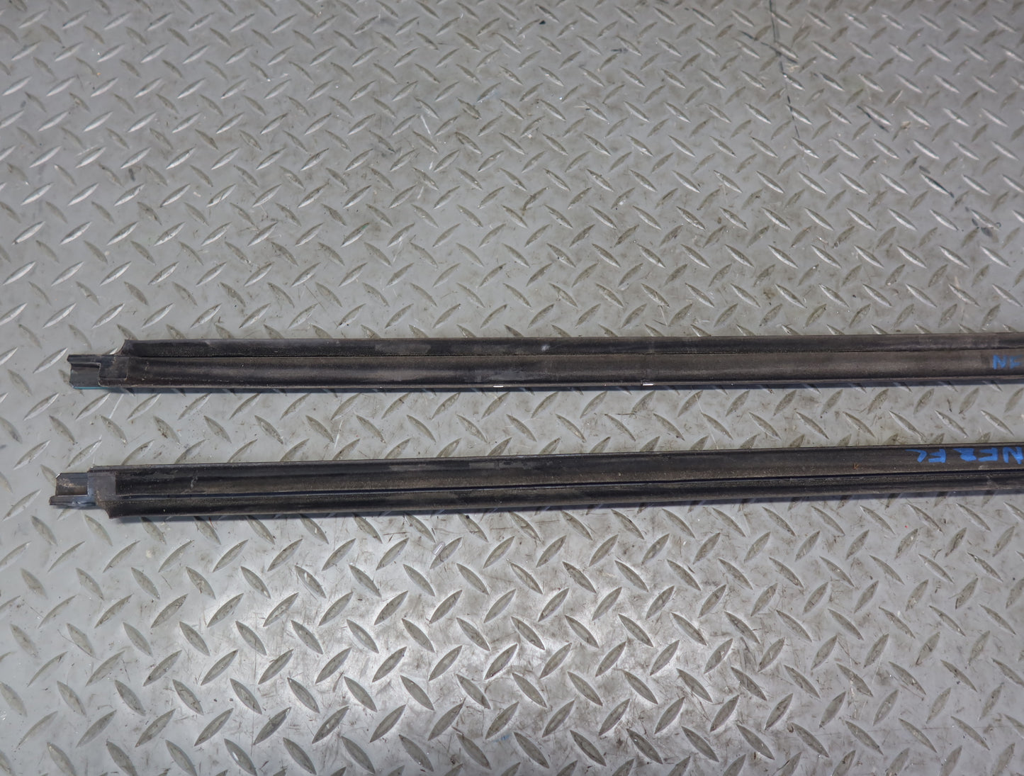 84-86 Nissan Z31 300ZX 2+0 Set of 2 Door Chrome Trim Molding Cover OEM