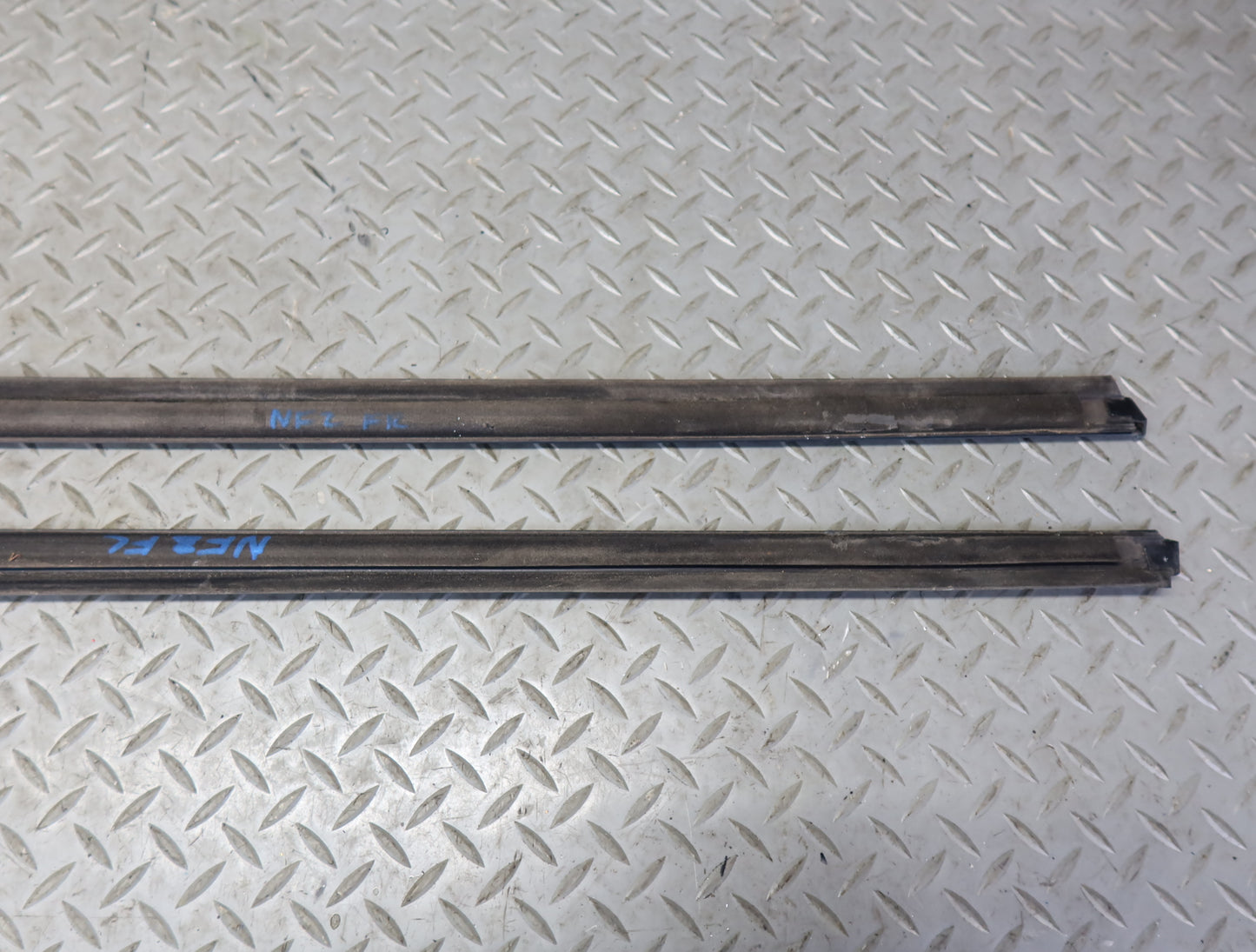 84-86 Nissan Z31 300ZX 2+0 Set of 2 Door Chrome Trim Molding Cover OEM