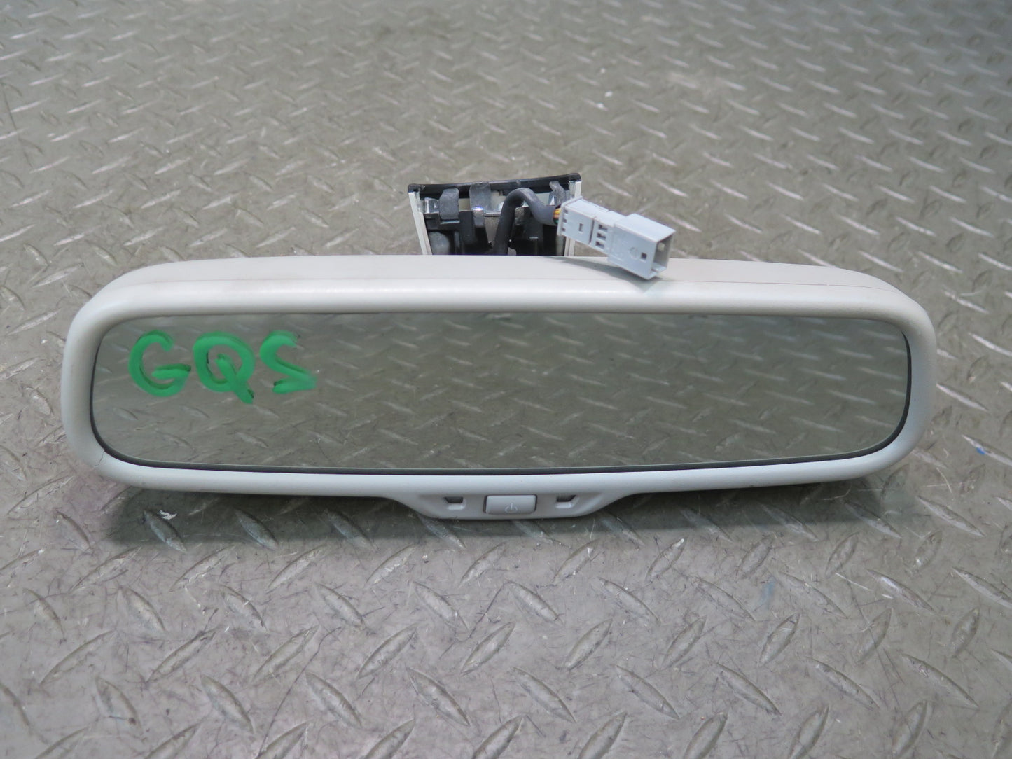 10-15 Audi 4L Q7 Auto Dim Interior Rear View Mirror w Compass Beige OEM