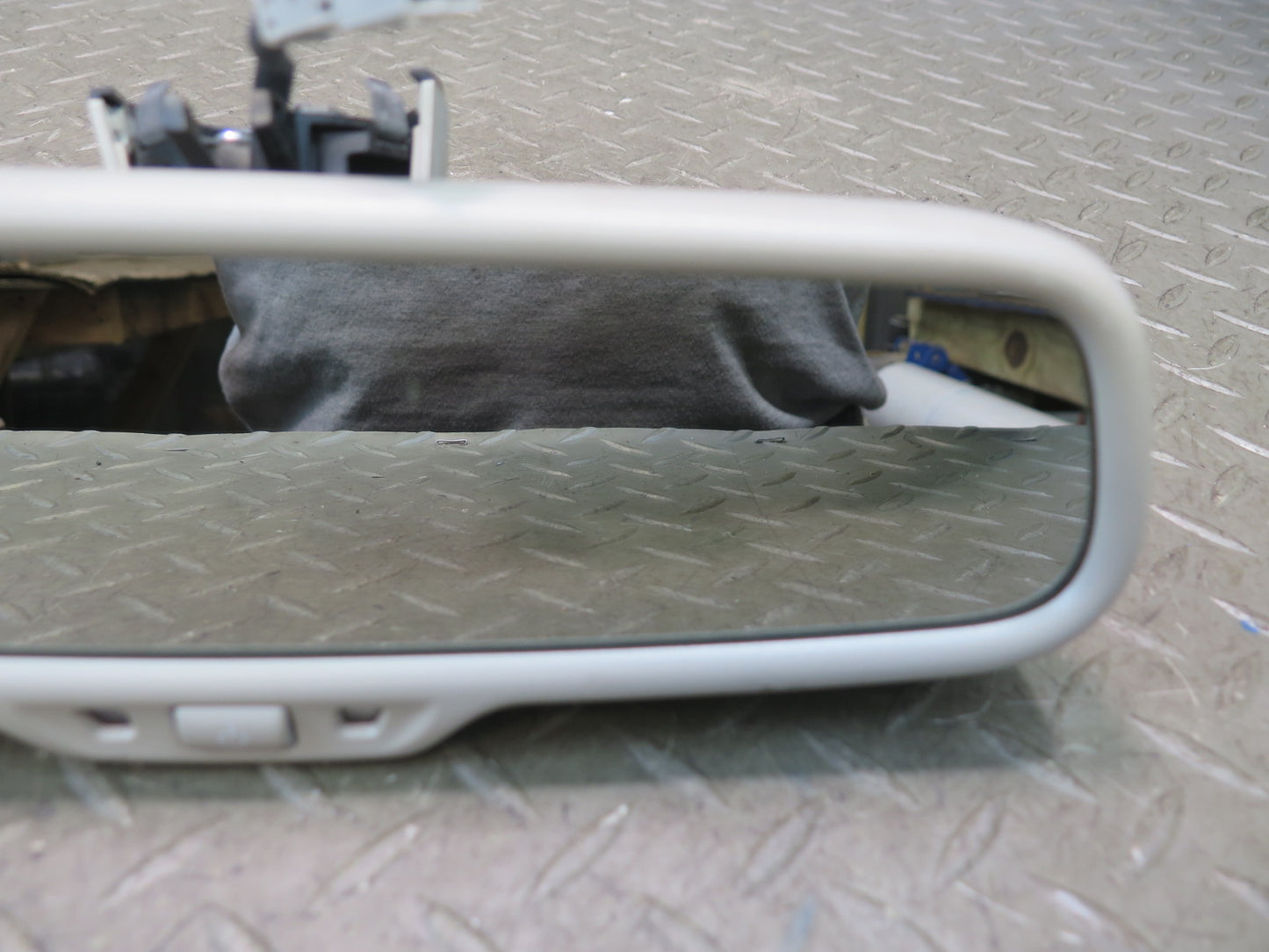 10-15 Audi 4L Q7 Auto Dim Interior Rear View Mirror w Compass Beige OEM