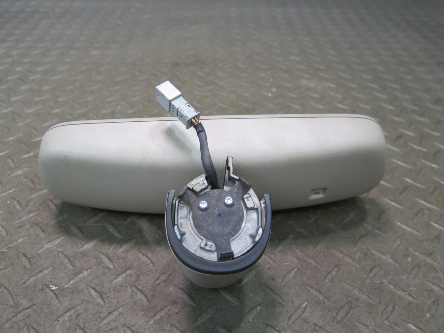 10-15 Audi 4L Q7 Auto Dim Interior Rear View Mirror w Compass Beige OEM