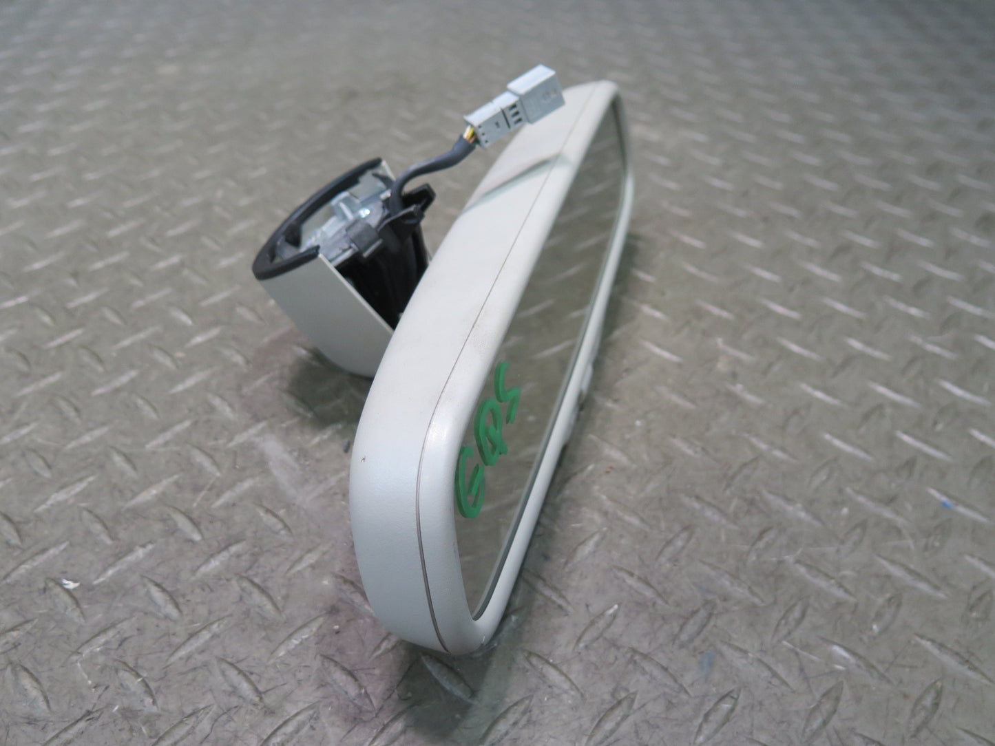 10-15 Audi 4L Q7 Auto Dim Interior Rear View Mirror w Compass Beige OEM