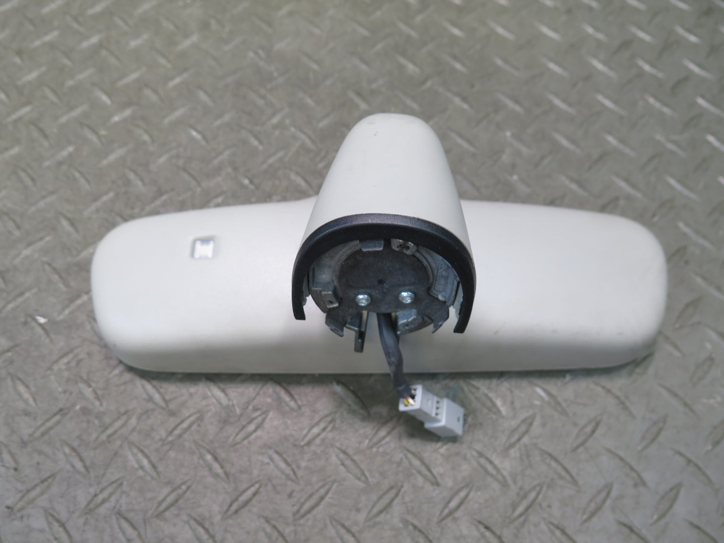 10-15 Audi 4L Q7 Auto Dim Interior Rear View Mirror w Compass Beige OEM