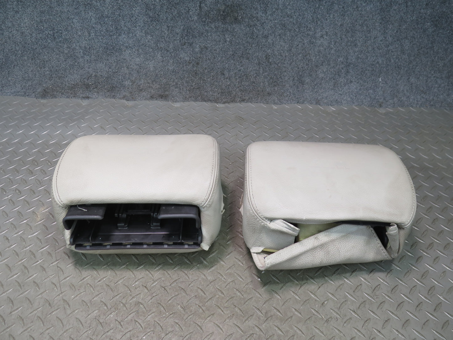 2006-2008 BMW E64 M6 Convertible Front Seat Leather Headrest Set of 2