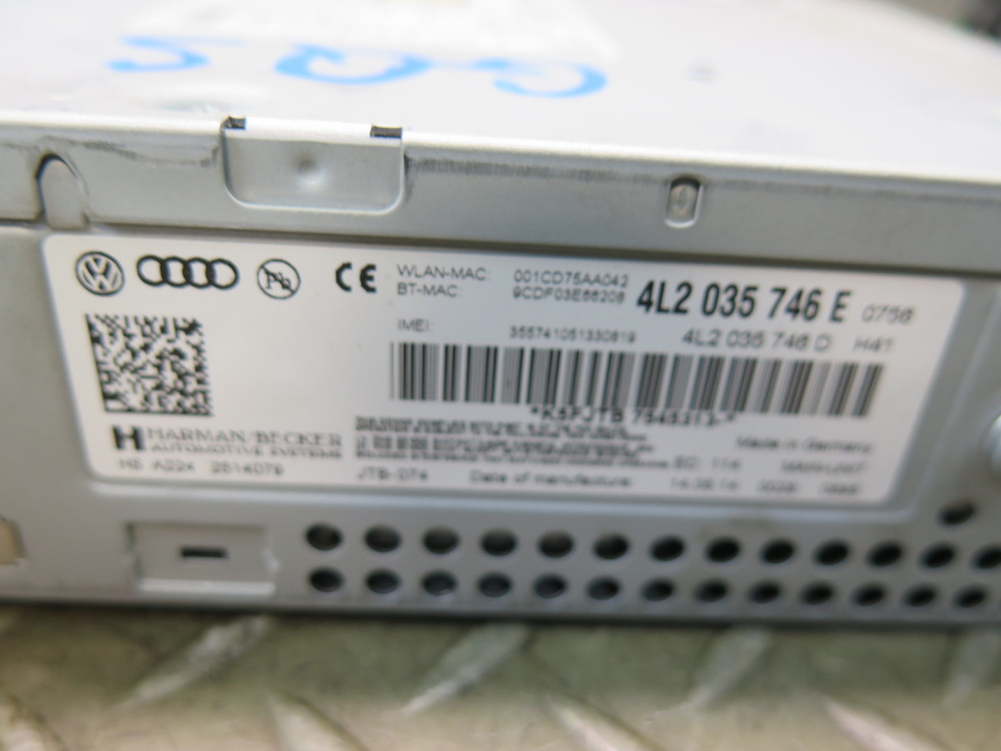 13-15 Audi 4L Q7 Dash MMI Multimedia Radio CD Player Head Unit 4L2035746E OEM