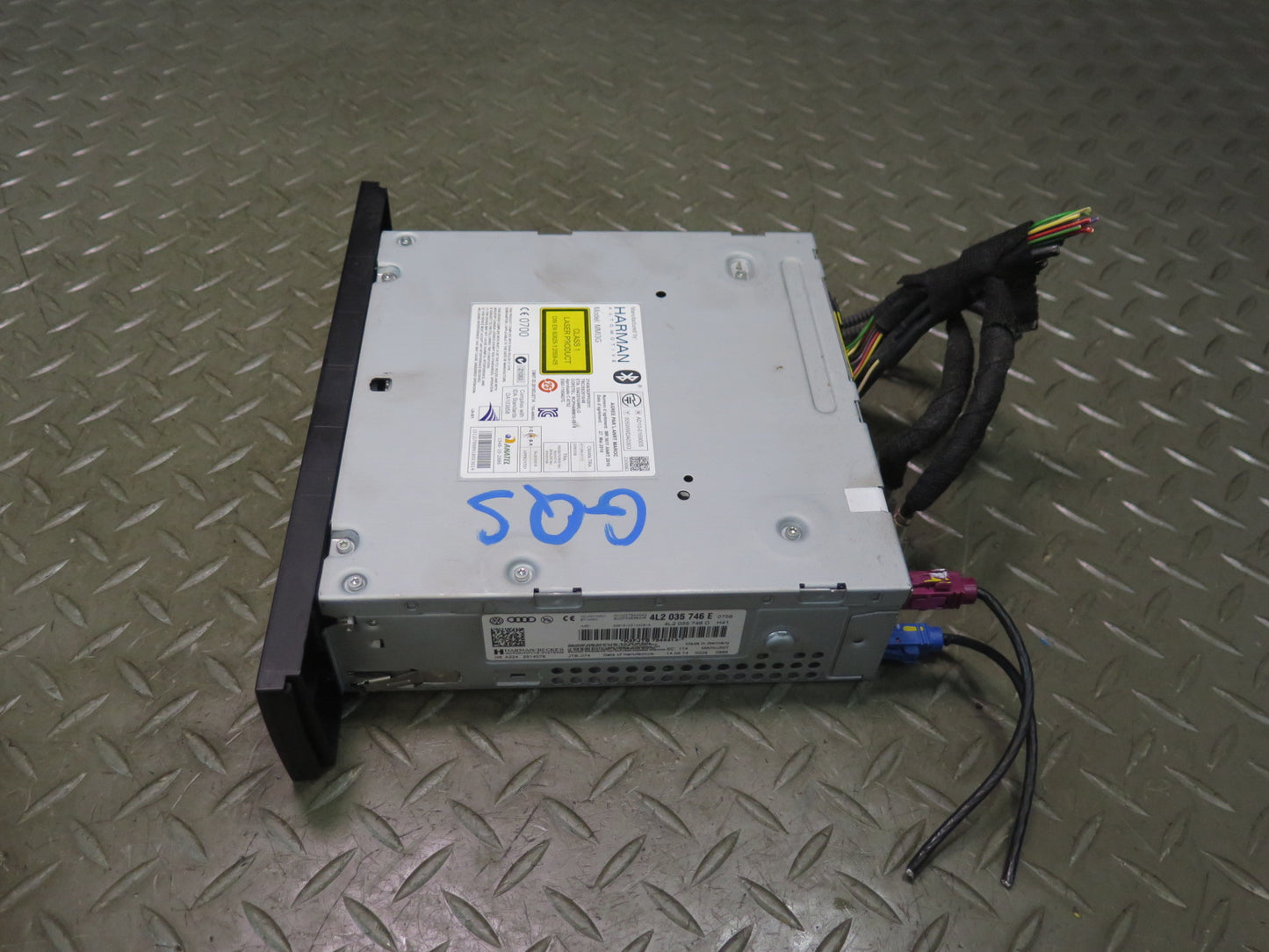 13-15 Audi 4L Q7 Dash MMI Multimedia Radio CD Player Head Unit 4L2035746E OEM