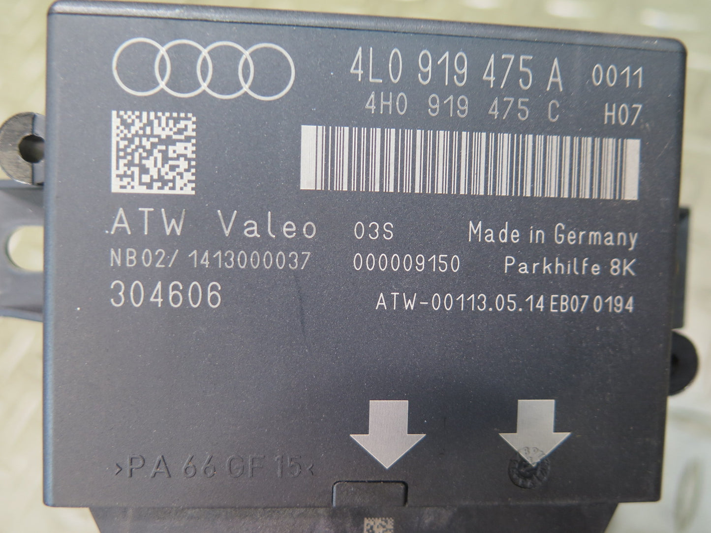 13-15 Audi Q7 4L Parking AID Assist Control Module 4L0919475A OEM