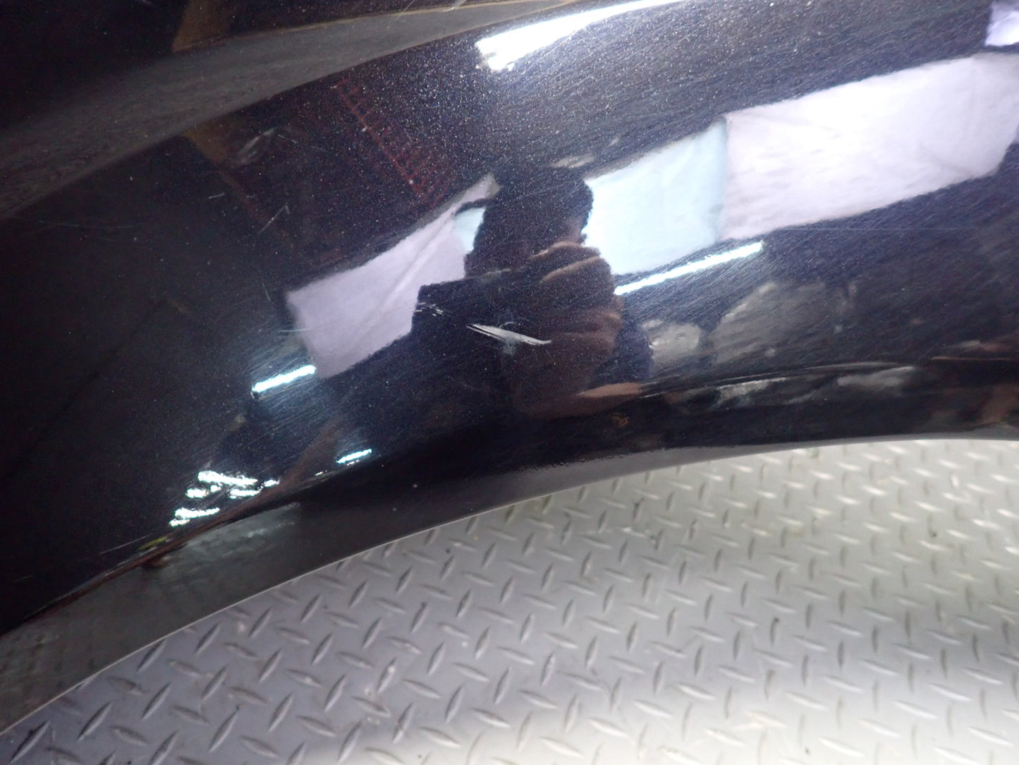07-15 Audi Q7 4L Front Left Driver Side Fender Shell Panel Cover Black OEM