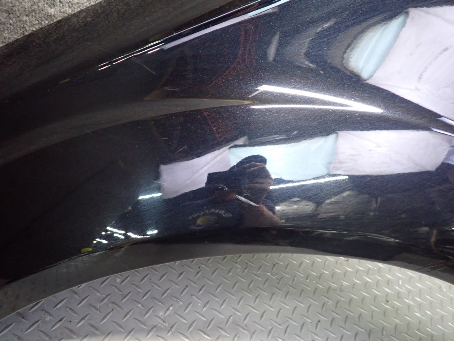 07-15 Audi Q7 4L Front Left Driver Side Fender Shell Panel Cover Black OEM