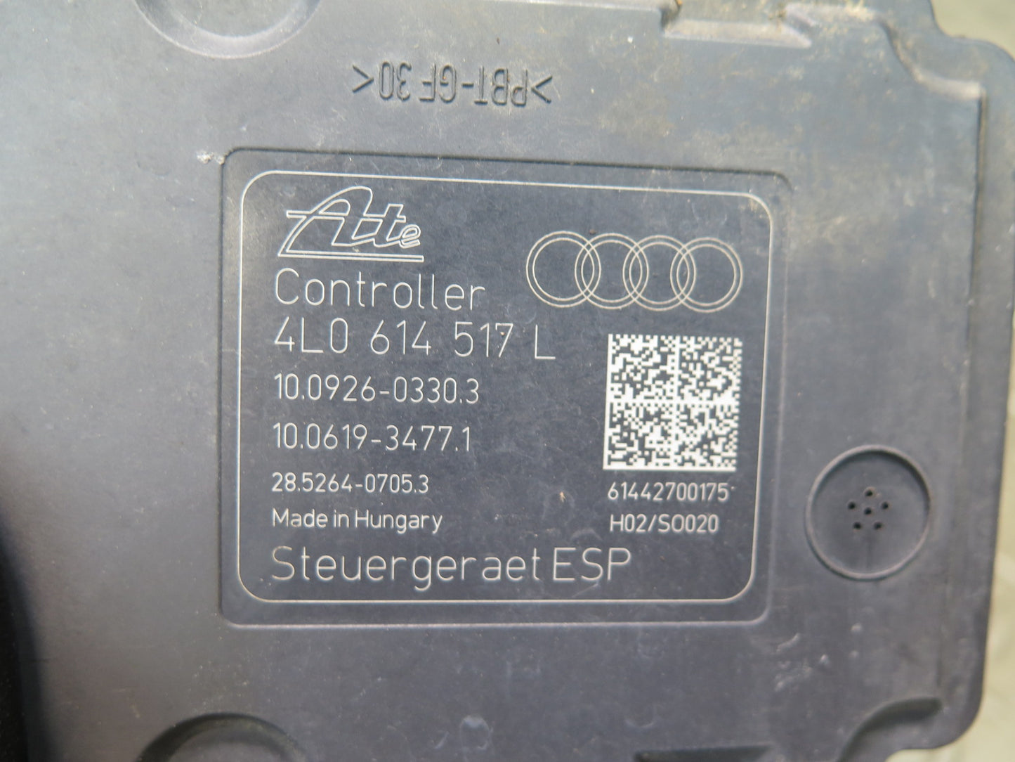 13-15 Audi 4L Q7 3.0L Anti Lock Brake ABS Pump Module 4L0614517L OEM