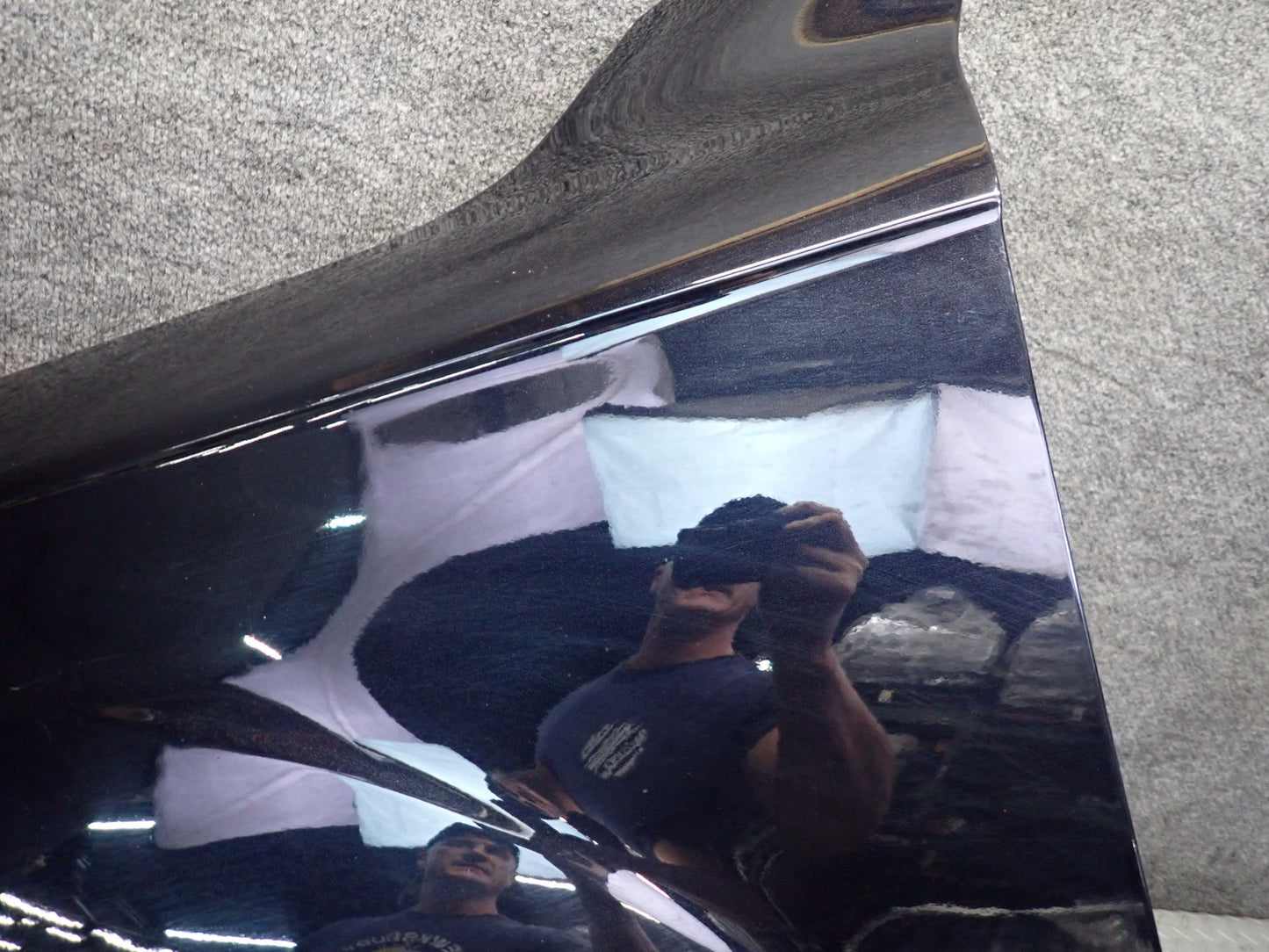 07-15 Audi Q7 4L Front Left Driver Side Fender Shell Panel Cover Black OEM