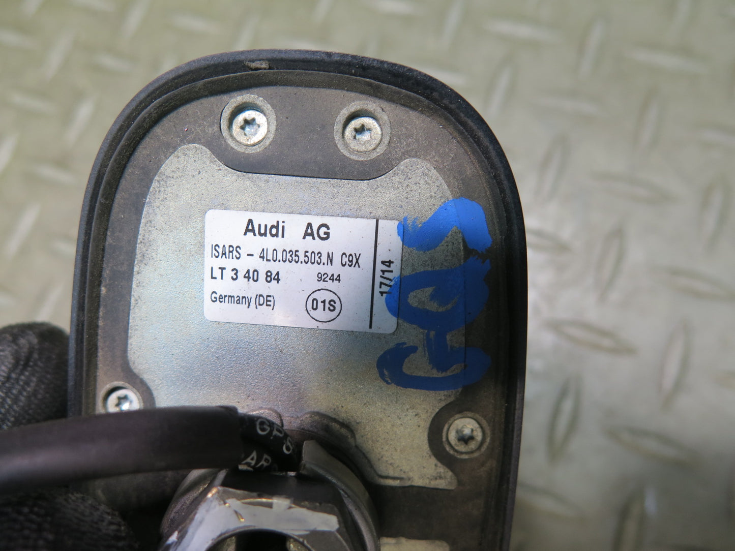 12-15 Audi 4L Q7 Roof Upper Shark FIN Antenna Module Black 4L0035503N OEM