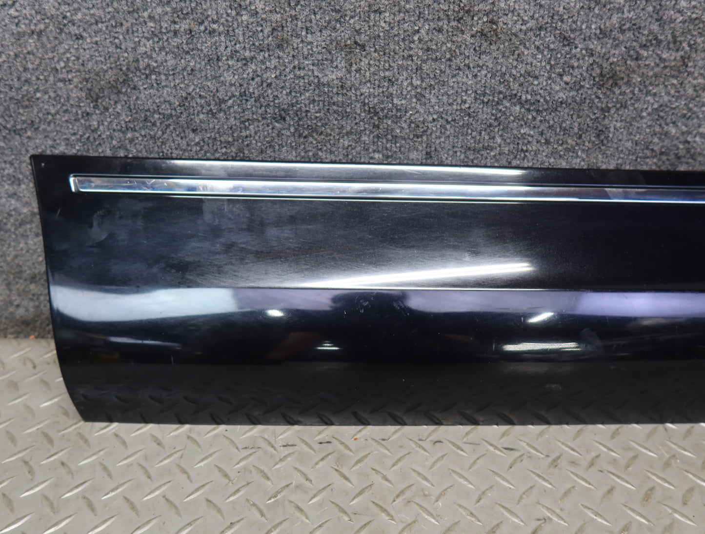 10-15 Audi 4L Q7 Set of 2 Rear Left & Right Door Lower Trim Molding Cover OEM