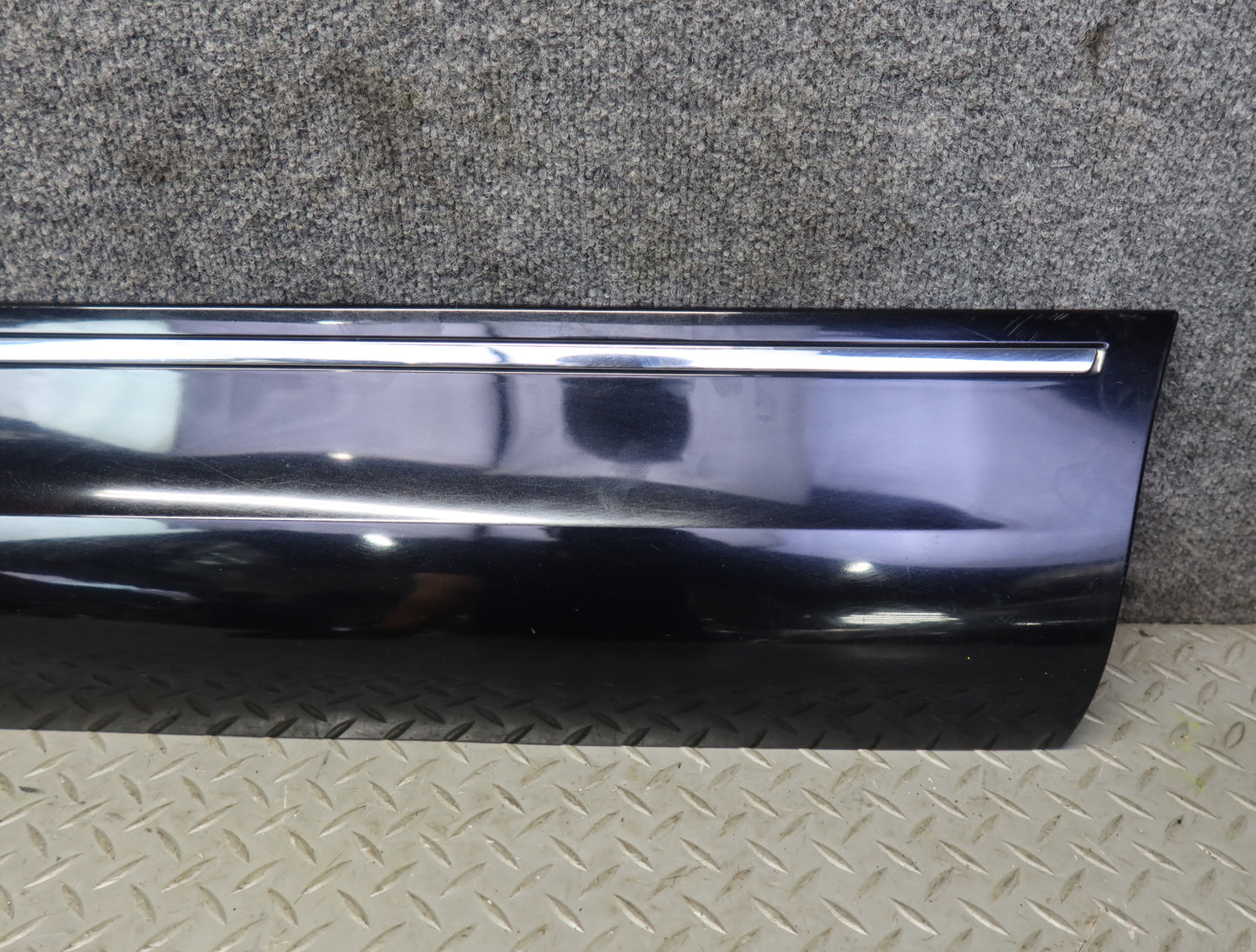 10-15 Audi 4L Q7 Set of 2 Rear Left & Right Door Lower Trim Molding Cover OEM