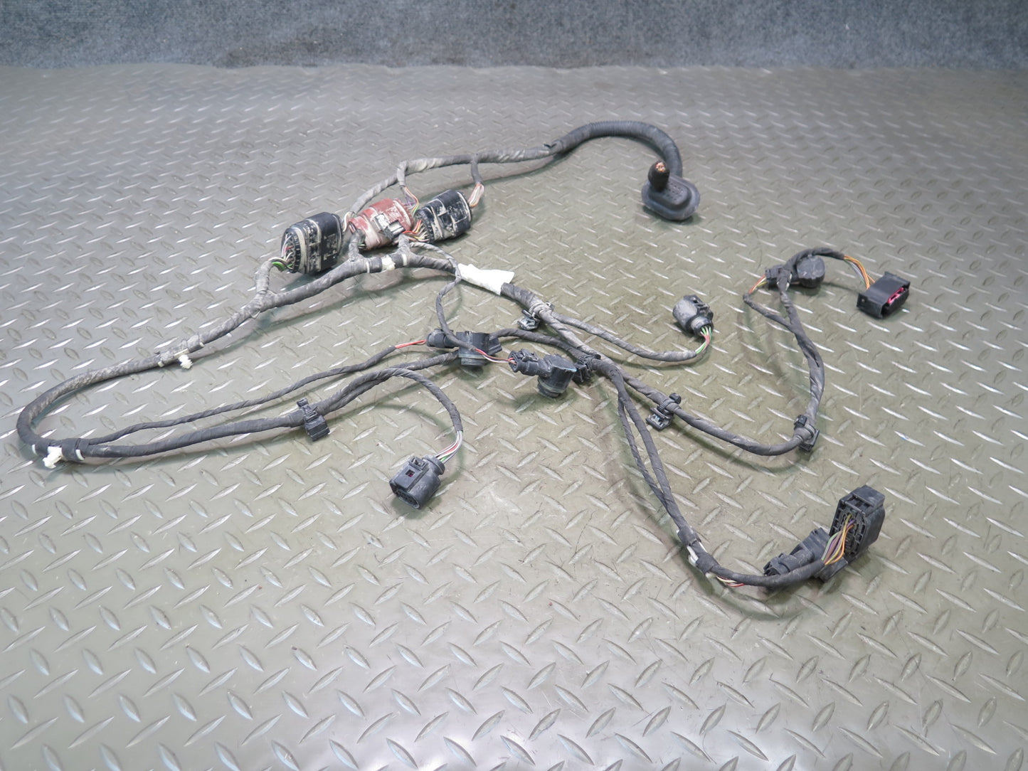 10-15 Audi Q7 4L Rear Bumper PDC Parking Distance Sensor Wiring Harness OEM