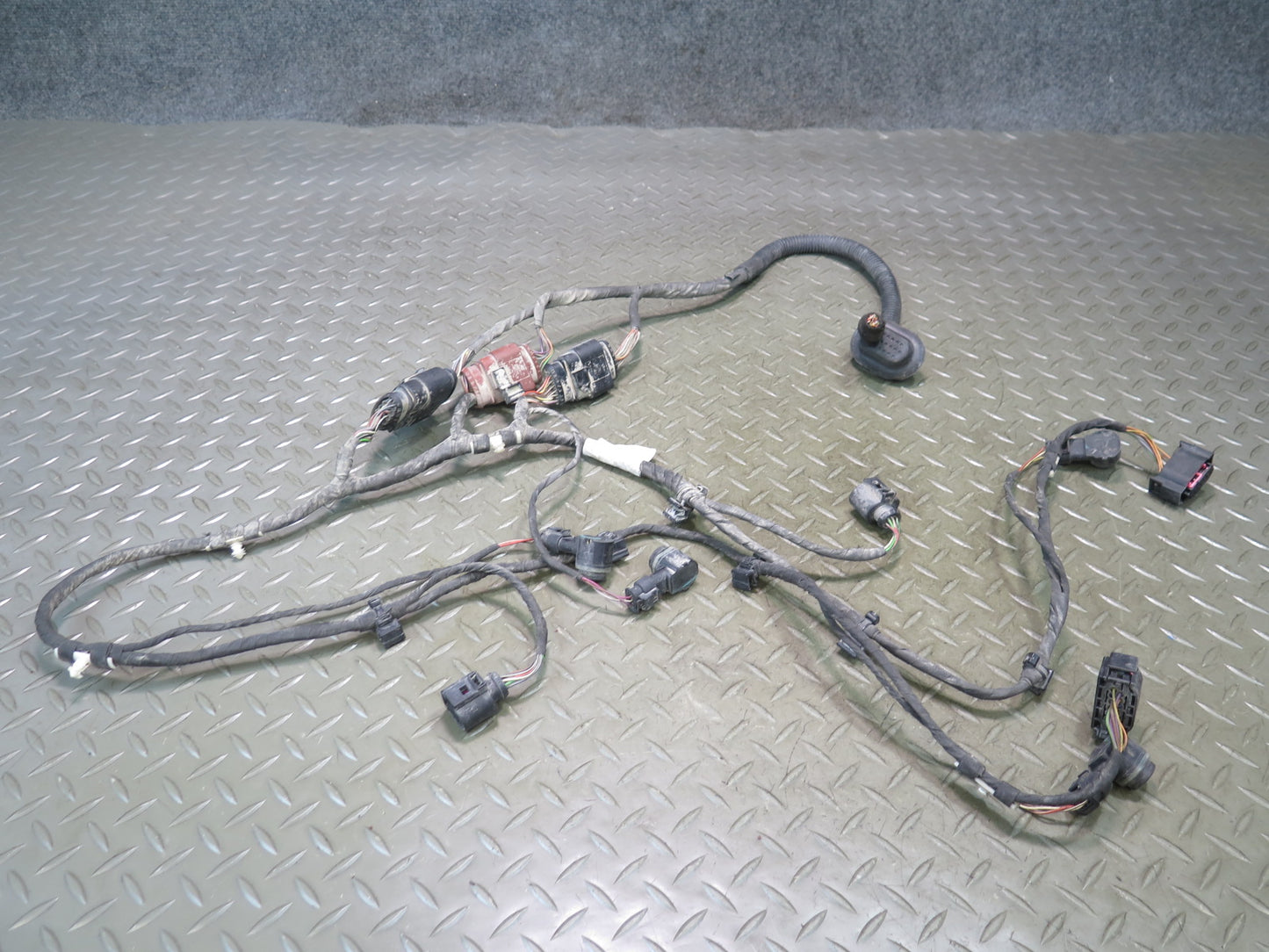10-15 Audi Q7 4L Rear Bumper PDC Parking Distance Sensor Wiring Harness OEM